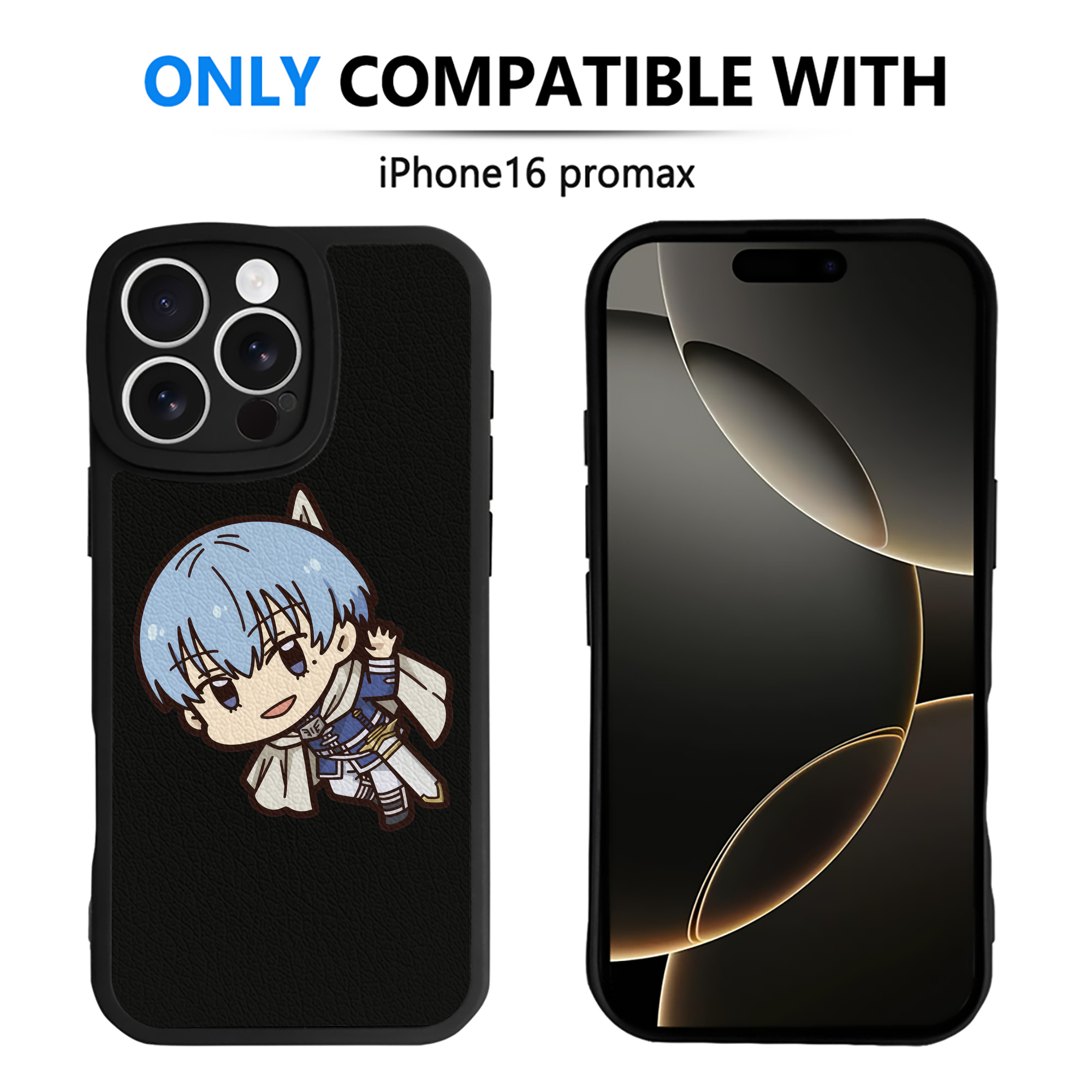 （画像用） 葬送のフリーレン Frieren 【iPhone 16シリーズ対応】シリコンスマホケース（レザー調） 材質：シリコン